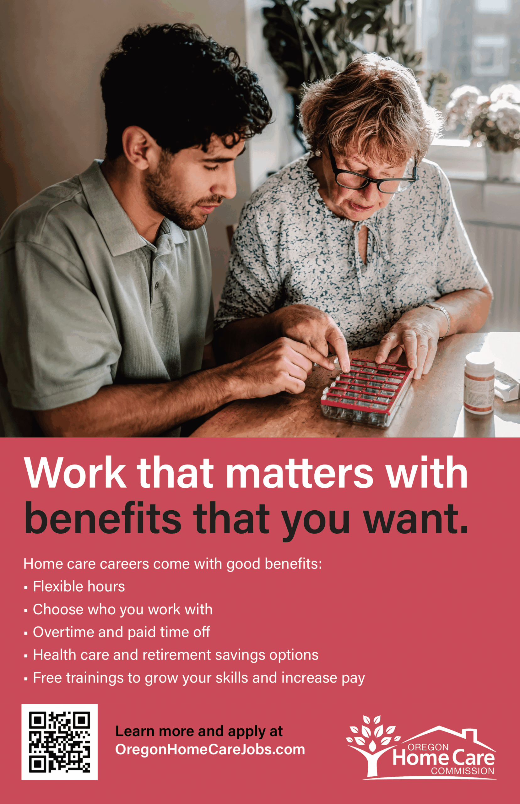 Home Care Jobs Poster - English